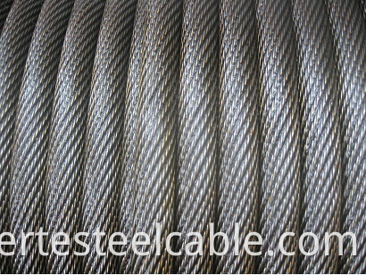 Non Roating Ungalvanized Steel Wire Rope With Yellow Grease1